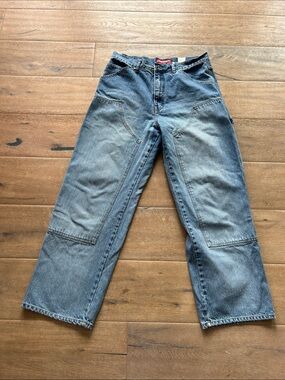 UNIONBAY Men's Washed Blue Carpenter Jeans, vintage